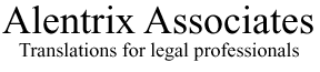 Alentrix Associates: Translations for legal professionals